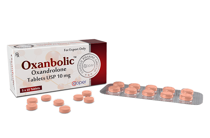 Oxanbolic Oxandrolona Pro 10mg – 50 Comprimidos — Kit 5un – Construtor Muscular