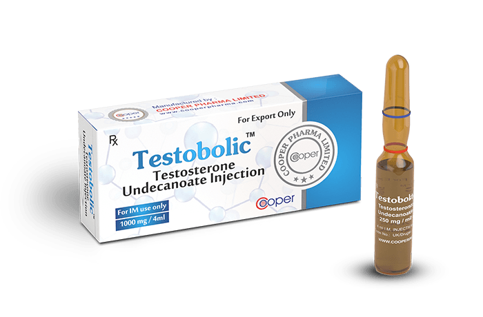 Testobolic Nebido 1000mg/4ml – Cooper Pharma — Kit 5un – TESTO