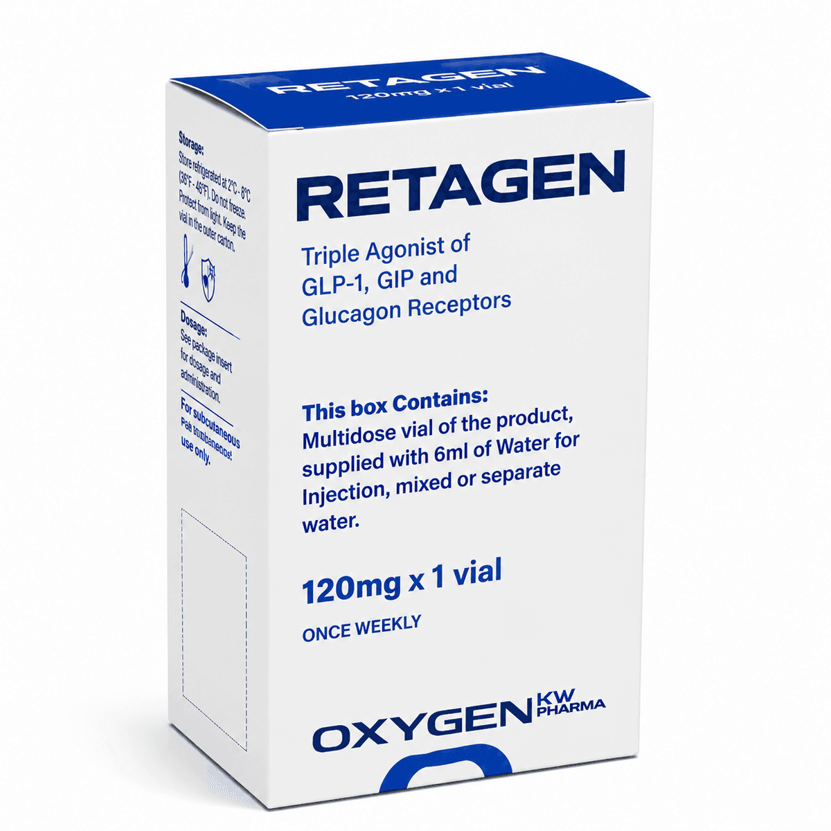 Retagen 120mg Oxygen — 1 Vial (Diluída) – Emagrecimento