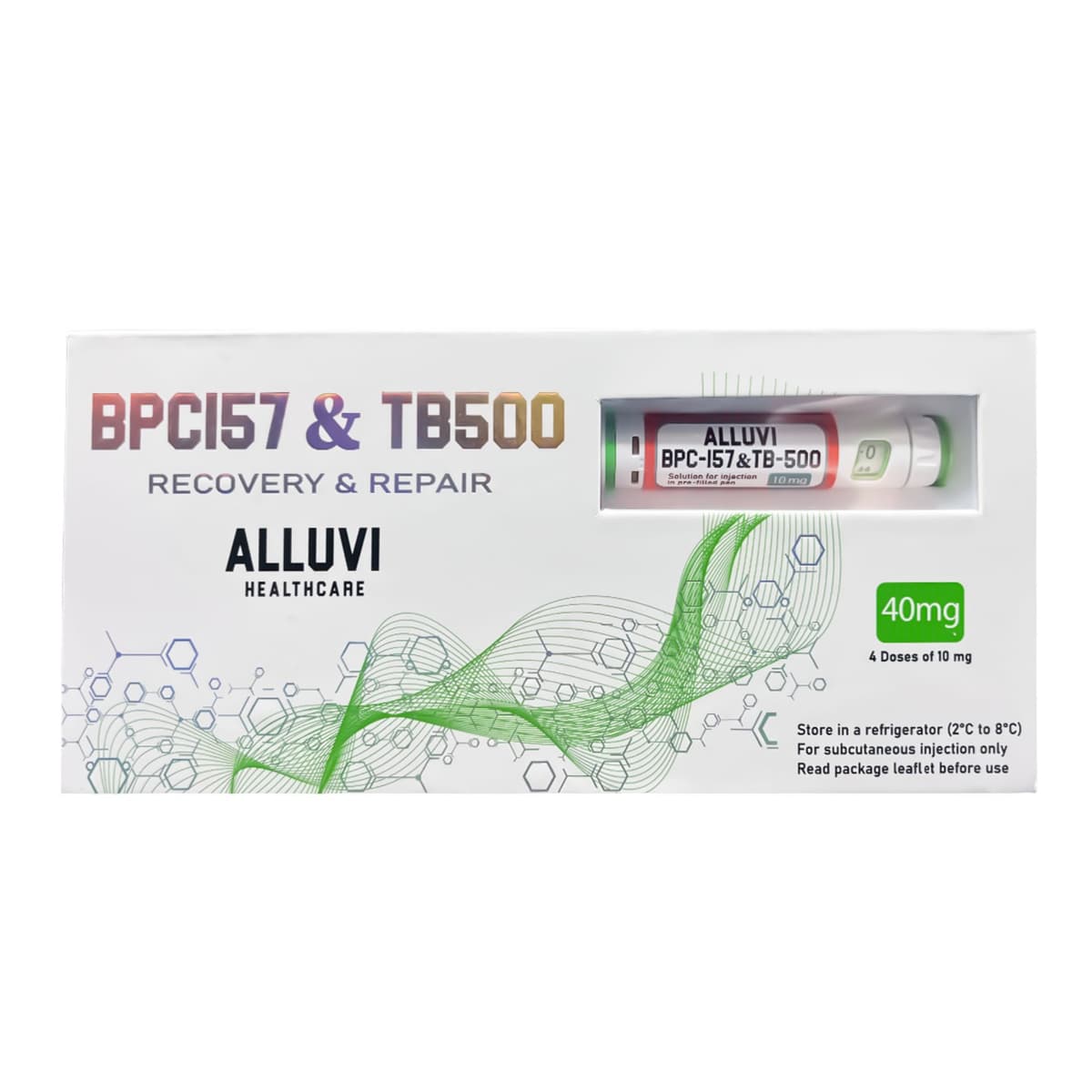 BPC-157 + TB-500 40mg Alluvi — Caneta – Peptídeos