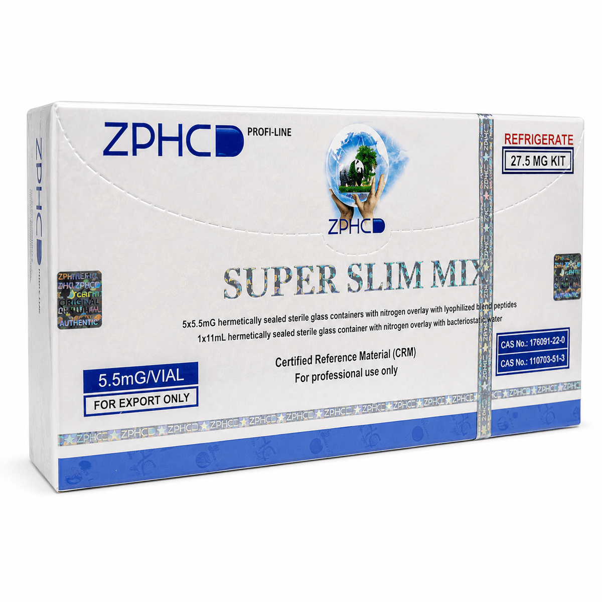 Super Slim Mix 27,5mg ZPHC — 5 Vials – Peptídeos