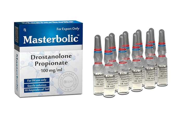 Drostanolona Propionato 100mg Cooper — Masterbolic 10 Ampolas – Construtor Muscular