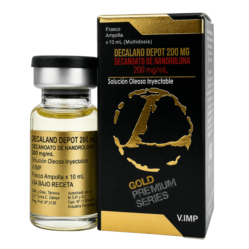Decaland Depot Decanoato de Nandrolona 200mg 10ml – Gold Premium — Kit 5un – Construtor Muscular