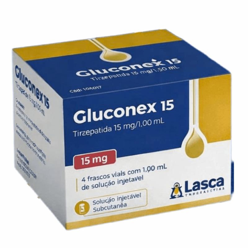 Gluconex 15mg Lasca — 4 Ampolas – Controle Metabólico