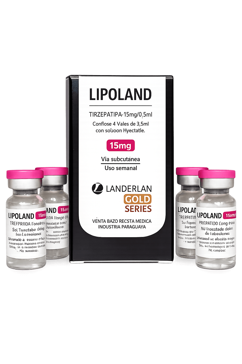 Lipoland 15mg Landerlan — Kit 4 Frascos – Controle Metabólico