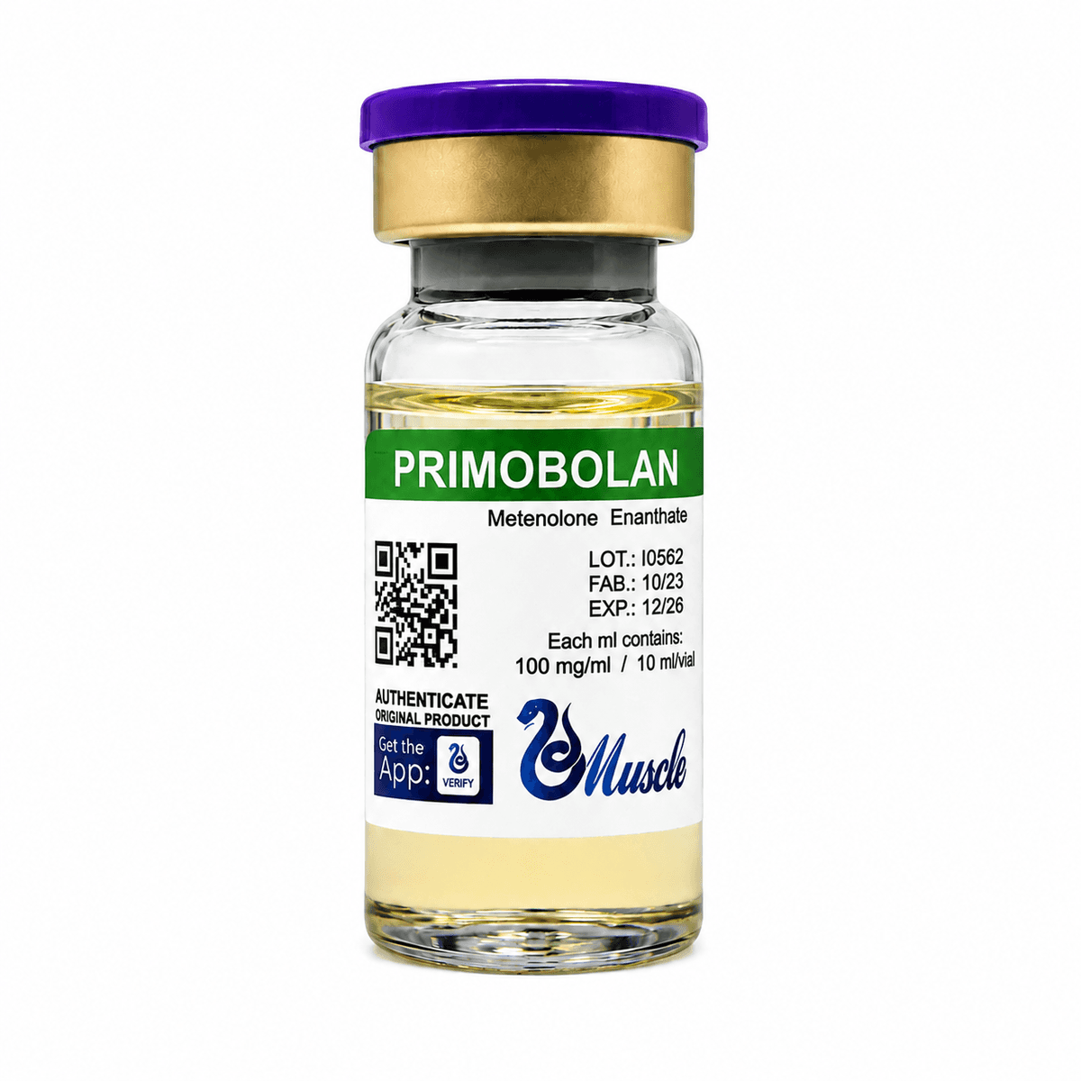 Primobolan (5 unidades) Metenolona Enantato Muscle 100mg — 10ml – Construtor Muscular