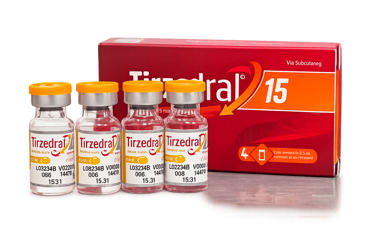Tirzedral 15mg Catedral — 4 Ampolas – Controle Metabólico