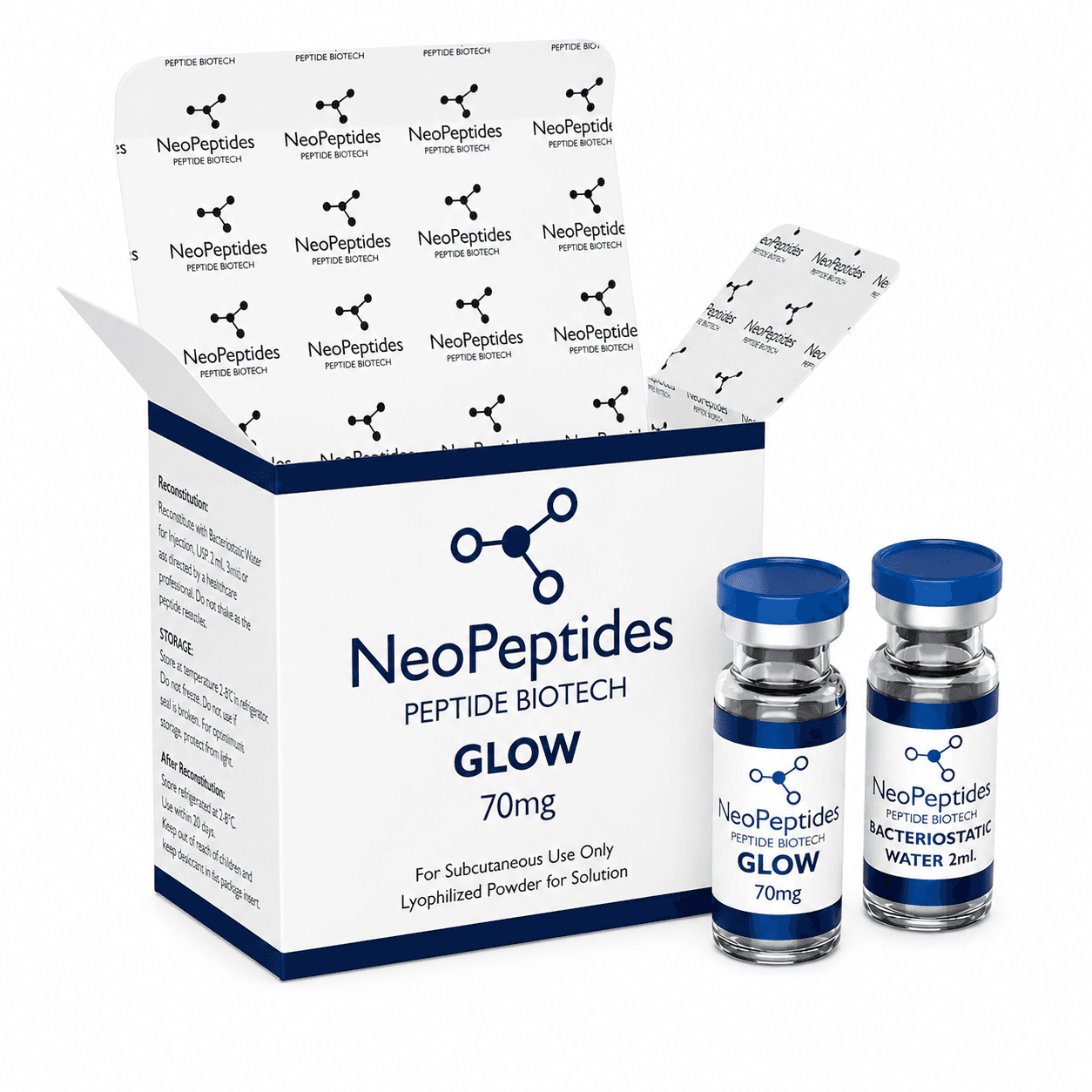Neopeptides Glow 70mg – Biorreguladores