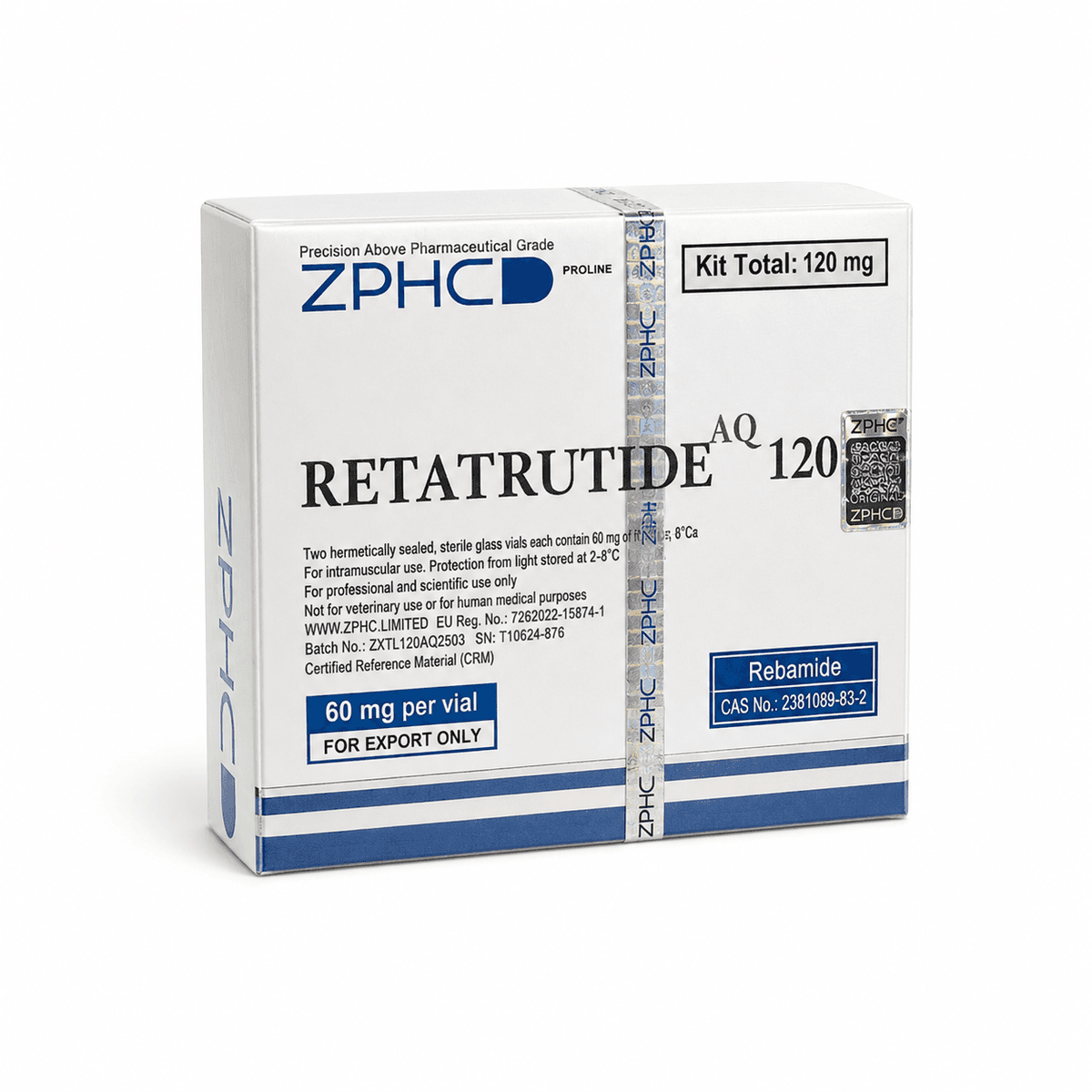 Retatrutida ZPHC 120mg — 2 Vials – Análogos GLP-1