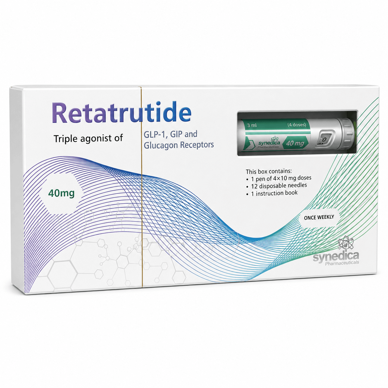 Retatrutide 40mg — Synedica – Análogos GLP-1