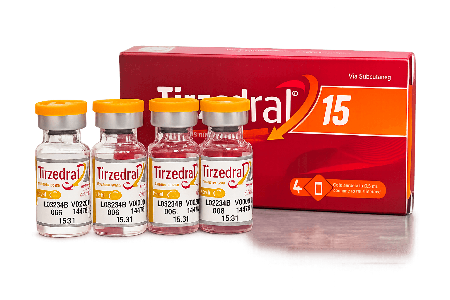 Tirzedral 15mg — 4 Ampolas – Controle Metabólico