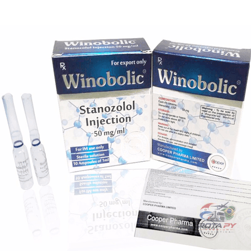 Winobolic Stanozolol Pro Injetável 50mg/ml – 10 Ampolas – Anabolizante